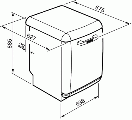 Посудомоечная машина Smeg LVFABPB купить с доставкой по Москве и Московской области в интернет-магазине ТехноВегас