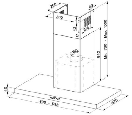 Вытяжка Faber BELLA EV8 TC X A60 купить с доставкой по Москве и Московской области в интернет-магазине ТехноВегас
