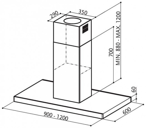 Вытяжка Faber Stilo Isola/SP EV8 X A120 нержавеющая сталь купить с доставкой по Москве и Московской области в интернет-магазине ТехноВегас