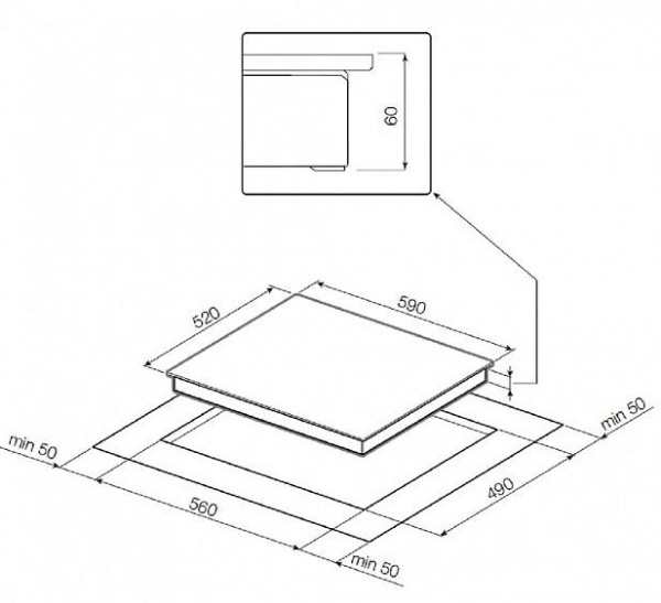 Встраиваемая индукционная варочная панель Graude IK 60.0 KEL