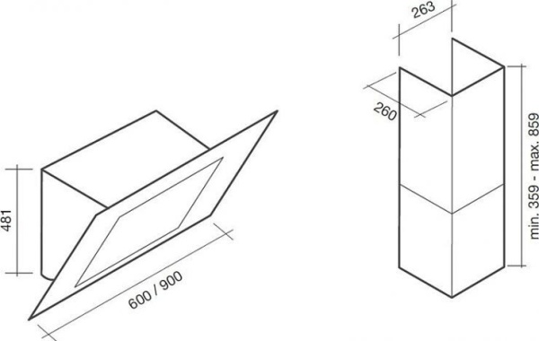 Вытяжка FALMEC MILLENIUM 60 VETRO NERO (450) (угольный фильтр в комплект не входит) купить с доставкой по Москве и Московской области в интернет-магазине ТехноВегас