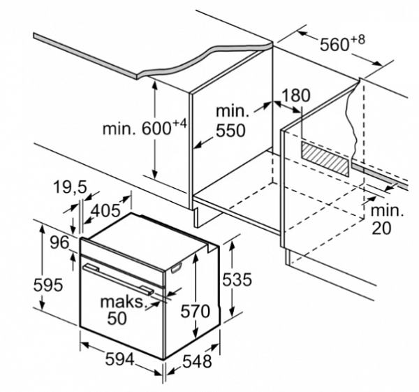 Духовой шкаф Bosch HBA 554YS0 нержавеющая сталь