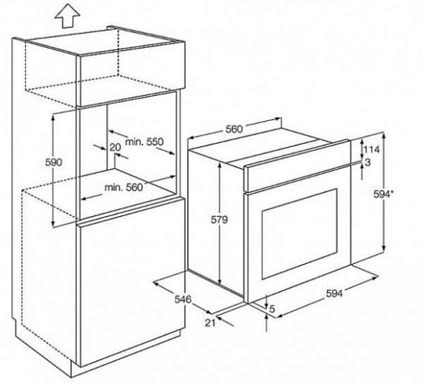 Духовой шкаф AEG bp 731462 pm