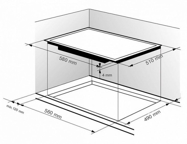 Поверхность ZIGMUND & SHTAIN cns 333.60 bk купить с доставкой по Москве и Московской области в интернет-магазине ТехноВегас