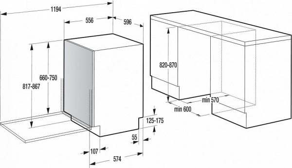 Посудомоечная машина GORENJE MGV6316