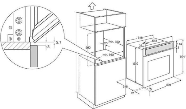 Духовой шкаф ELECTROLUX eoa 5751 aax купить с доставкой по Москве и Московской области в интернет-магазине ТехноВегас