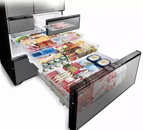 Холодильник  HITACHI R-X740GU X (Crystal Mirror) купить с доставкой по Москве и Московской области в интернет-магазине ТехноВегас