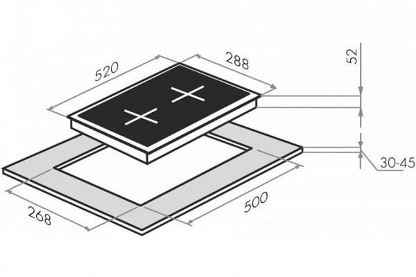 Варочная панель MAUNFELD EVI.292-BK купить с доставкой по Москве и Московской области в интернет-магазине ТехноВегас