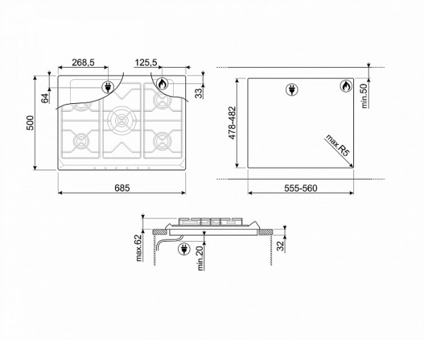 Поверхность SMEG sr775ao