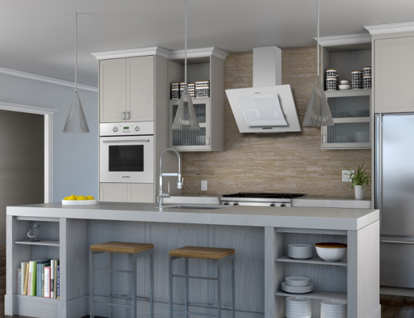 Вытяжка MAUNFELD tower round white glass 50 (белый+белое дугообразное стекло) купить с доставкой по Москве и Московской области в интернет-магазине ТехноВегас