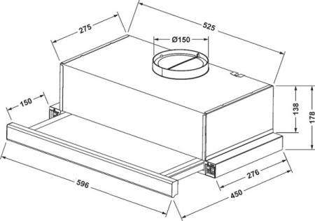 Вытяжка MONSHER TELE II 60 GW купить с доставкой по Москве и Московской области в интернет-магазине ТехноВегас