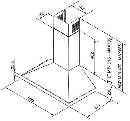 Вытяжка SMEG kd6xe купить с доставкой по Москве и Московской области в интернет-магазине ТехноВегас