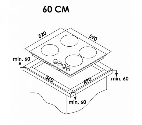Варочная панель SCHAUB LORENZ SLK GL6220 купить с доставкой по Москве и Московской области в интернет-магазине ТехноВегас