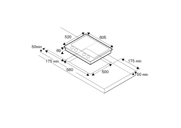 Варочная поверхность BERTAZZONI PM6040X