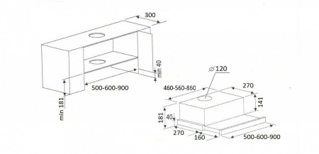 Вытяжка KUPPERSBERG slimlux ii 90 bronze купить с доставкой по Москве и Московской области в интернет-магазине ТехноВегас