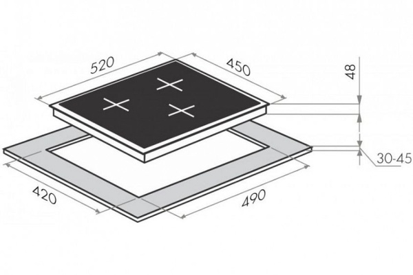 Поверхность MAUNFELD MVI45.3HZ.3BT-WH купить с доставкой по Москве и Московской области в интернет-магазине ТехноВегас