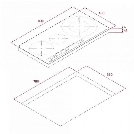 ВАРОЧНАЯ ПОВЕРХНОСТЬ TEKA IZC 83620 MST BLACK купить с доставкой по Москве и Московской области в интернет-магазине ТехноВегас