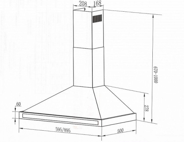 Вытяжка Maunfeld CORK Plus 90 нержавейка купить с доставкой по Москве и Московской области в интернет-магазине ТехноВегас