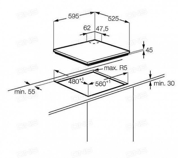 Поверхность ELECTROLUX egs 56648 nx купить с доставкой по Москве и Московской области в интернет-магазине ТехноВегас