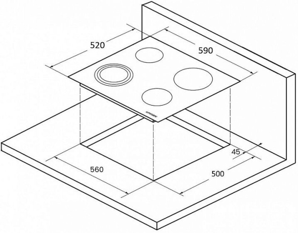 Поверхность KUPPERSBERG ECS 603 GR купить с доставкой по Москве и Московской области в интернет-магазине ТехноВегас