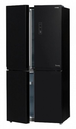 Холодильник HYUNDAI CM5005F черное стекло купить с доставкой по Москве и Московской области в интернет-магазине ТехноВегас