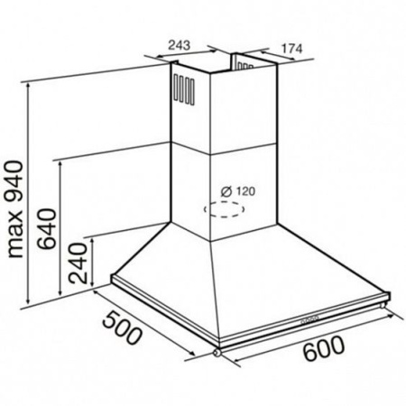 Вытяжка KORTING KHC 6750 RB купить с доставкой по Москве и Московской области в интернет-магазине ТехноВегас