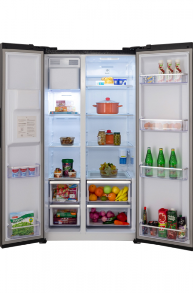 Холодильник HIBERG RFS-650DX NFGB inverter купить с доставкой по Москве и Московской области в интернет-магазине ТехноВегас