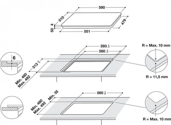 Варочная панель HOTPOINT-ARISTON HQ 2960S NE