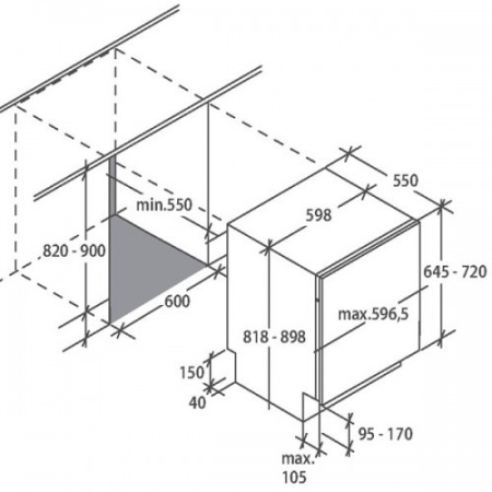 Посудомоечная машина CANDY CDI1DS63-07 купить с доставкой по Москве и Московской области в интернет-магазине ТехноВегас