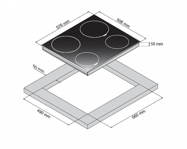 Варочная панель ZIGMUND SHTAIN CIS 299.60 WX купить с доставкой по Москве и Московской области в интернет-магазине ТехноВегас