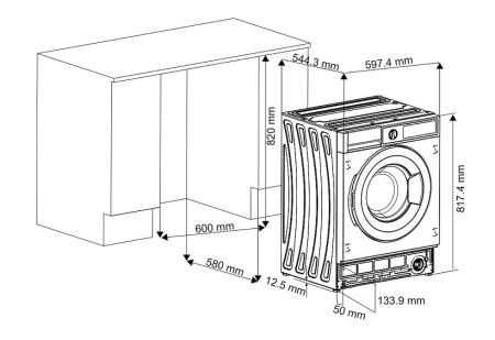 Стиральная машина JACKY'S JW B0722W купить с доставкой по Москве и Московской области в интернет-магазине ТехноВегас