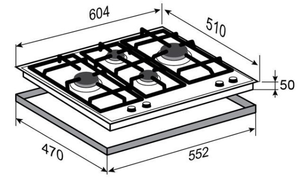 Варочная панель ZIGMUND & SHTAIN MN 155.61 B купить с доставкой по Москве и Московской области в интернет-магазине ТехноВегас