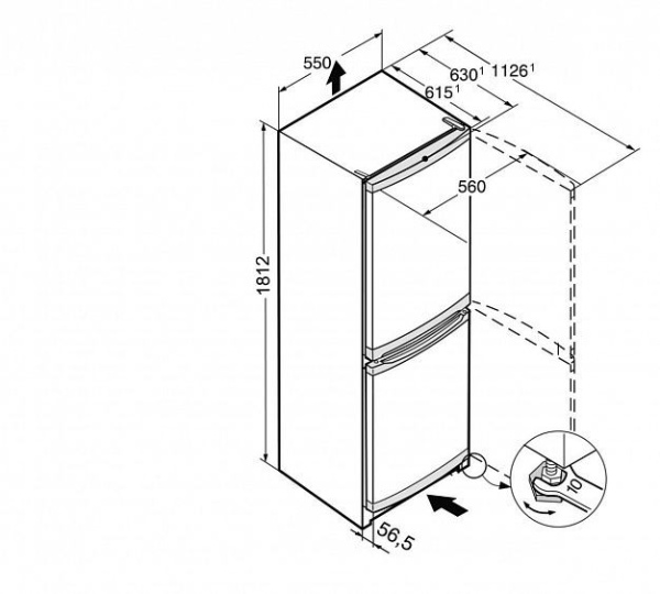 Холодильник LIEBHERR CUel 3331 купить с доставкой по Москве и Московской области в интернет-магазине ТехноВегас