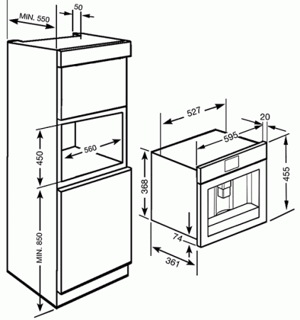 Встраиваемая кофемашина SMEG CMS4101B купить с доставкой по Москве и Московской области в интернет-магазине ТехноВегас