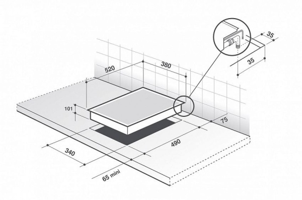 Варочная поверхность DE DIETRICH DPG7449B