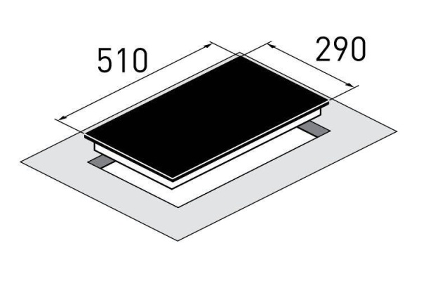 Поверхность "ДОМИНО" ZIGMUND & SHTAIN CIS 030.30 WX купить с доставкой по Москве и Московской области в интернет-магазине ТехноВегас