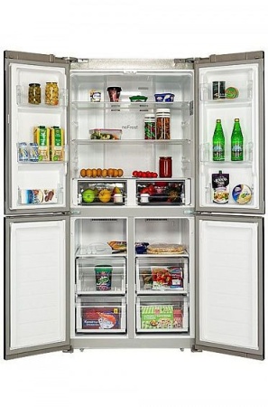 Холодильник HIBERG RFQ-490DX NFGP купить с доставкой по Москве и Московской области в интернет-магазине ТехноВегас