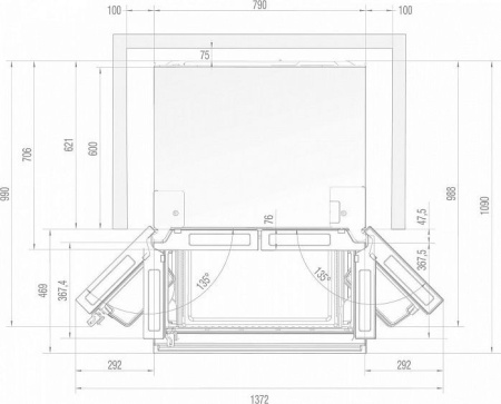 Холодильник GORENJE NRM8181UX купить с доставкой по Москве и Московской области в интернет-магазине ТехноВегас