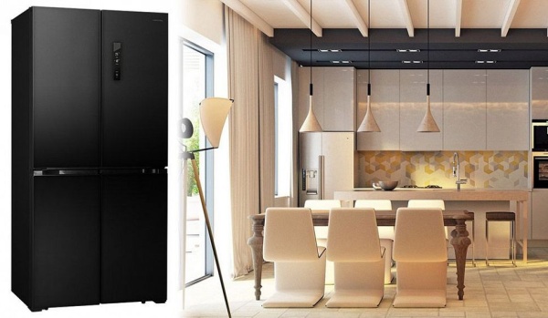 Холодильник HIBERG RFQ-490DX NFB купить с доставкой по Москве и Московской области в интернет-магазине ТехноВегас