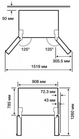 Холодильник Samsung RF905QBLAXW серебристый купить с доставкой по Москве и Московской области в интернет-магазине ТехноВегас