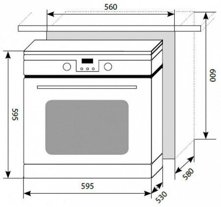 Духовой шкаф LEX EDP092iv купить с доставкой по Москве и Московской области в интернет-магазине ТехноВегас