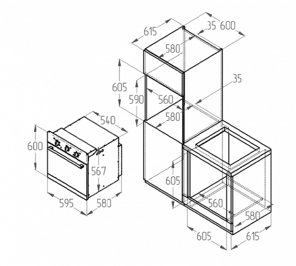 Духовой шкаф ZIGMUND & SHTAIN en 202.511 s купить с доставкой по Москве и Московской области в интернет-магазине ТехноВегас