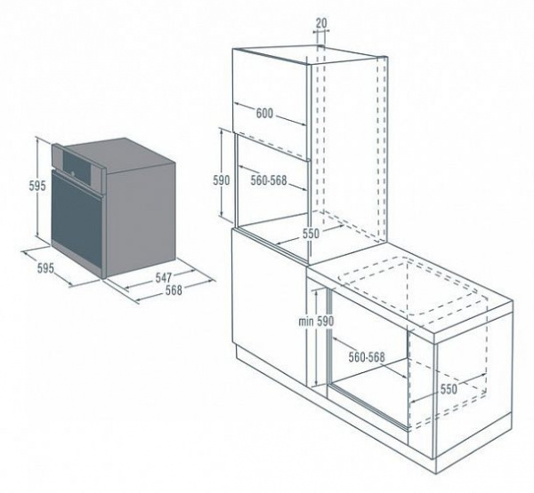Духовой шкаф GORENJE go 778 x