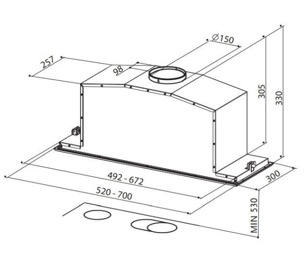 Вытяжка FABER 110.0356.541 FABER INCA LUX GLASS EG8 X/WH A70 купить с доставкой по Москве и Московской области в интернет-магазине ТехноВегас