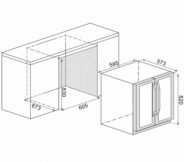 Винный шкаф WINE CRAFT SC-30BZ2 Grand Cru (под столешницу) купить с доставкой по Москве и Московской области в интернет-магазине ТехноВегас