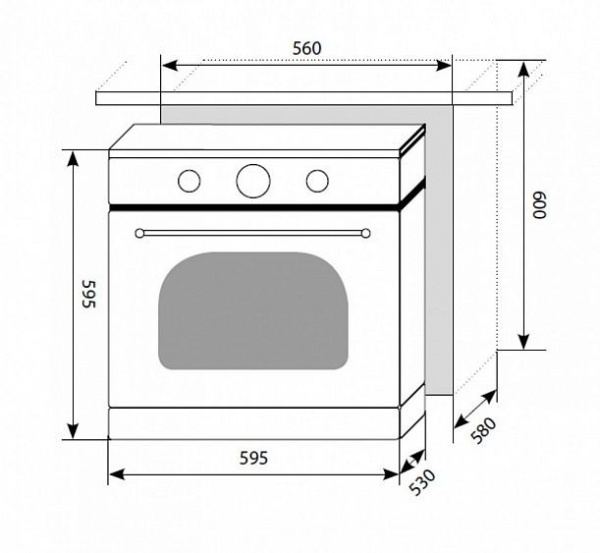 Электрический духовой шкаф LEX EDM 070 C IV купить с доставкой по Москве и Московской области в интернет-магазине ТехноВегас