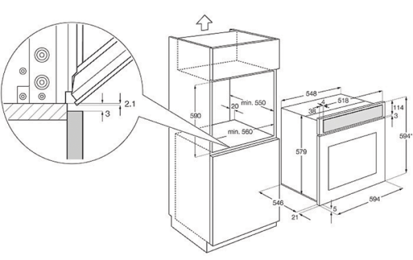 Духовой шкаф ELECTROLUX eoc 5651 cax купить с доставкой по Москве и Московской области в интернет-магазине ТехноВегас