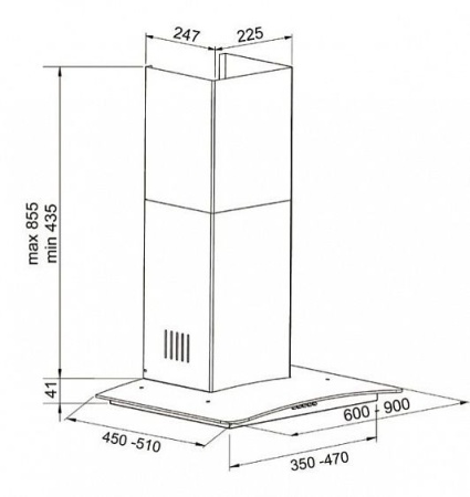 Вытяжка SCHAUB LORENZ SLD DS6704 купить с доставкой по Москве и Московской области в интернет-магазине ТехноВегас
