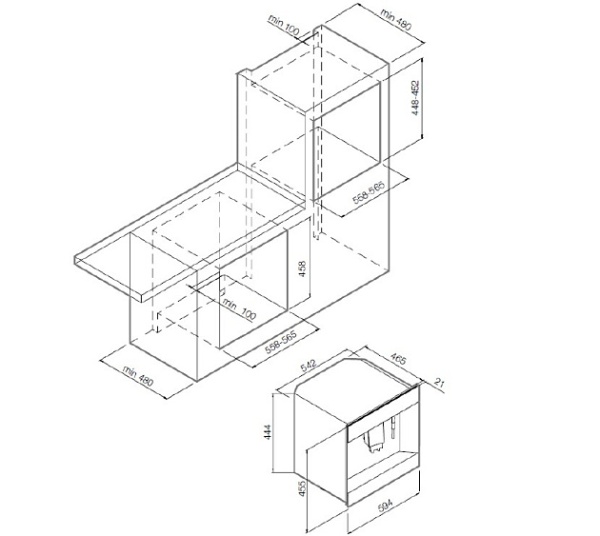 Встраиваемая кофемашина Graude KV 45.0 SE купить с доставкой по Москве и Московской области в интернет-магазине ТехноВегас