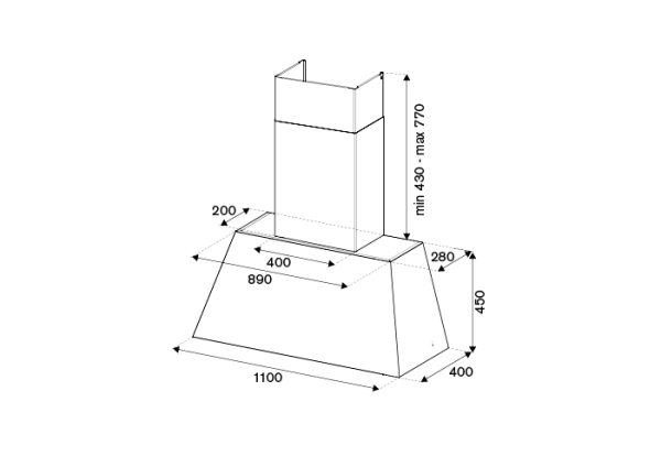 Вытяжка BERTAZZONI KR110HER1NEDC купить с доставкой по Москве и Московской области в интернет-магазине ТехноВегас